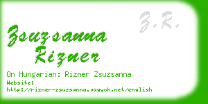 zsuzsanna rizner business card